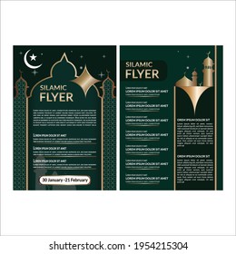Islamic flyer design vector file free download