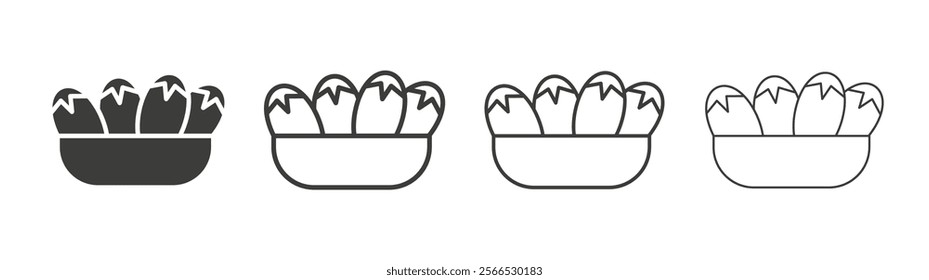 Islamic food date icon collection for website design, app, UI design.
