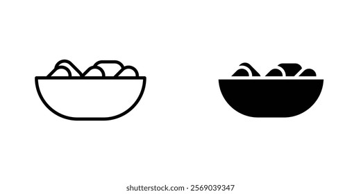 Islamic food date icons vector graphic pack