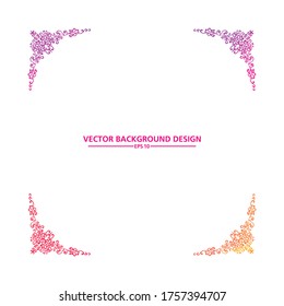 Islamic frame, for design, Eastern style. Turquoise floral illustration. Ornate decor for invitation, greeting card, wallpaper, background, web page. Vector element