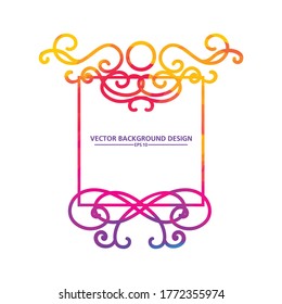 Islamic frame, for design, Eastern style. Turquoise floral illustration. Ornate decor for invitation, greeting card, wallpaper, background, web page. Vector element