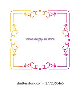 Islamic frame, for design, Eastern style. Turquoise floral illustration. Ornate decor for invitation, greeting card, wallpaper, background, web page. Vector element