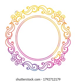 Islamic frame, for design, Eastern style. Turquoise floral illustration. Ornate decor for invitation, greeting card, wallpaper, background, web page. Vector element