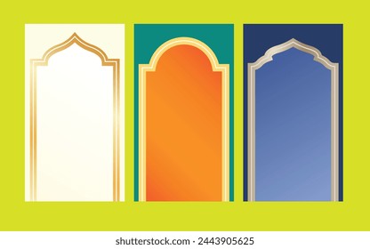 Islamic Frame Design, Silamic Story Design Frame, 1920x1080 Size Story Template svg