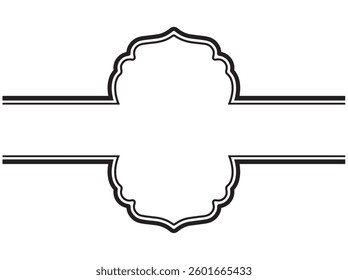Islamic Frame Line Art Background