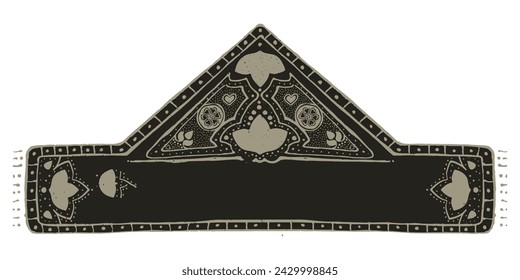 Islamic frame Persian tazhib style