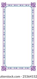 Islamic frame, window or arch for Ramadan.Arabic style border frame vector illustration isolated on transparent background.