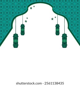 Islamic frames and icons for the month of Ramadan