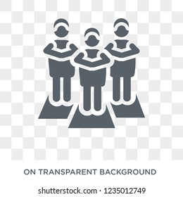 Islamic Friday Prayer icon. Trendy flat vector Islamic Friday Prayer icon on transparent background from Religion  collection. 
