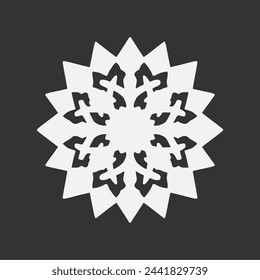 Islamic Geometric. Abstract mandala. Ethnic decorative element. Islam, Arabic, Indian, and Ottoman motifs
