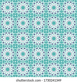 Islamic Geometric abstraction pattern seamless vintage tiles, Traditional ornate tiles. ideal for greeting card banner or wallpaper and background design.