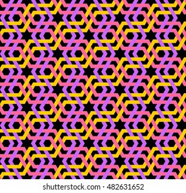 Islamic geometric art, arabic motifs vector pattern, abstract background