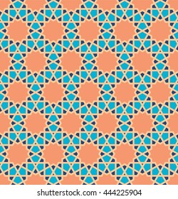 Islamic geometric art, arabic pattern, arabesque background