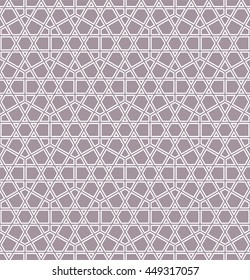 Islamic geometric art, arabic pattern, hexagons background
