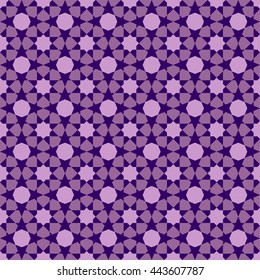 Islamic geometric art, arabic star pattern background, vector illustration