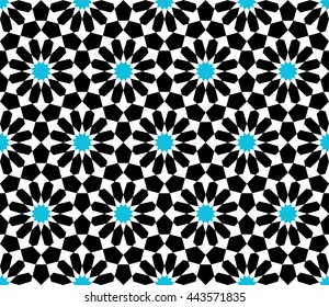 Islamic geometric art, oriental pattern, arabesque background, vector illustration