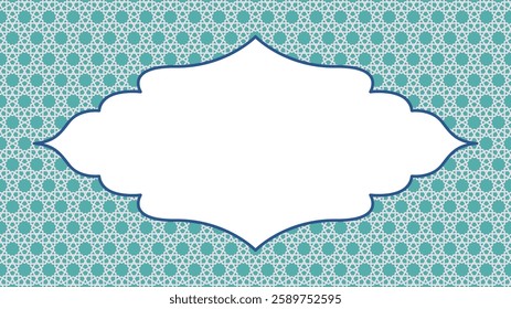 islamic geometric background with copy space, Backdrop for Eid al fitr, Eid Mubarak, Ramadan Kareem, Eid al adha