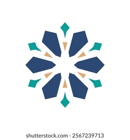 Islamic geometric. Circular pattern in form of mandala. Oriental pattern,  Islam, Arabic, Indian, turkish, pakistan, chinese, ottoman motifs