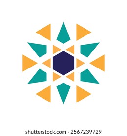 Islamic geometric. Circular pattern in form of mandala. Oriental pattern, Islam, Arabic, Indian, turkish, pakistan, chinese, ottoman motifs