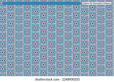 Islamic geometric decorative patterns, background collection, background islamic ornament vector image