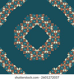 Islamic Geometric Diamond Frame for Wedding Ornament
