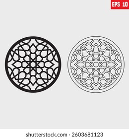 Islamic Geometric Laser cut square ornamental panels. Template for Elevate your coffee ritual with these stunning Islamic geometric laser-cut cup, Cabinet fretwork screen. Metal design, wood carving