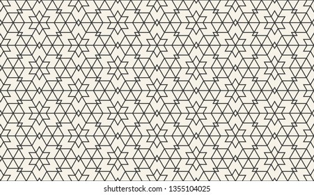 Islamic geometric ornamental background. Vector illustration of abstract seamless islamic geometric pattern for your design