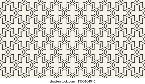 Islamic geometric ornamental background. Vector illustration of abstract seamless islamic geometric pattern for your design
