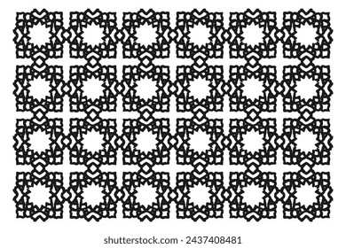 Islamic Geometric Pattern. Abstract mandala. Ethnic decorative element. Islam, Arabic, Indian, and Ottoman motifs
