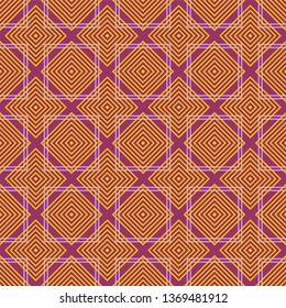 Islamic geometric pattern seamless. East ornament. Muslim background. Vector