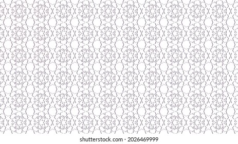 Islamic Geometric pattern with silver color