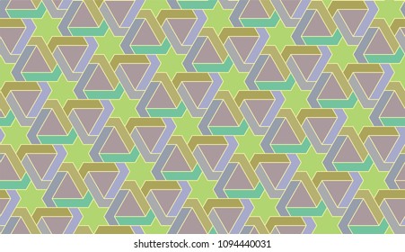 Islamic geometric seamless pattern
