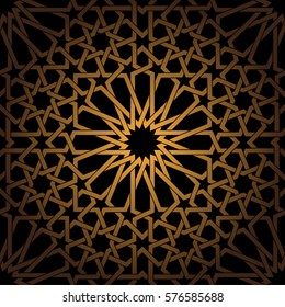 Islamic geometric seamless pattern