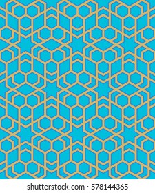 Islamic geometric seamless pattern