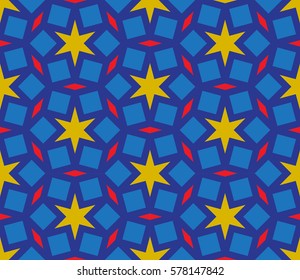 Islamic geometric seamless pattern