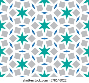 Islamic geometric seamless pattern