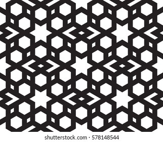 Islamic geometric seamless pattern