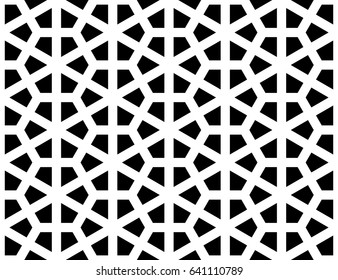 Islamic geometric seamless pattern