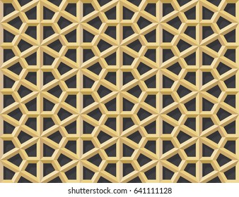 Islamic geometric seamless pattern