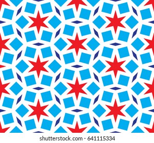 Islamic geometric seamless pattern