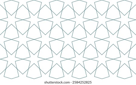 Islamic Geometric Seamless Pattern Background and Fabric

