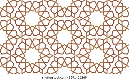 Islamic geometric seamless pattern decorative ornamental muslim theme vector texture fabric textile paper print packaging wrapping