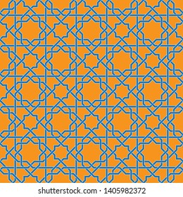 Islamic Geometric Seamless Pattern Vector