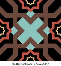 Islamic Geometric Seamless Patterns – Moroccan Ornamental Tile Backgrounds. eps10