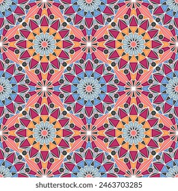 Islamic geometric seamless vector pattern