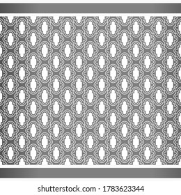 ISLAMIC GEOMETRIC TEMPLATE PATTERN GRAY VECTOR