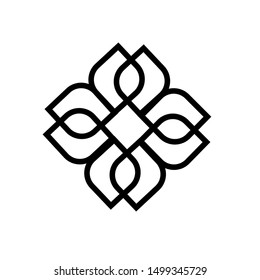 islamic geometry friendship vector illustration