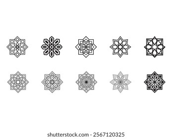 Islamic Geomteric Design Element Set