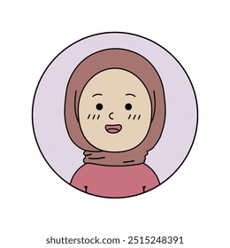 Islamic Girl Avatar - 02