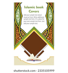 Islamic gold frame template background| Islamic border vector design
